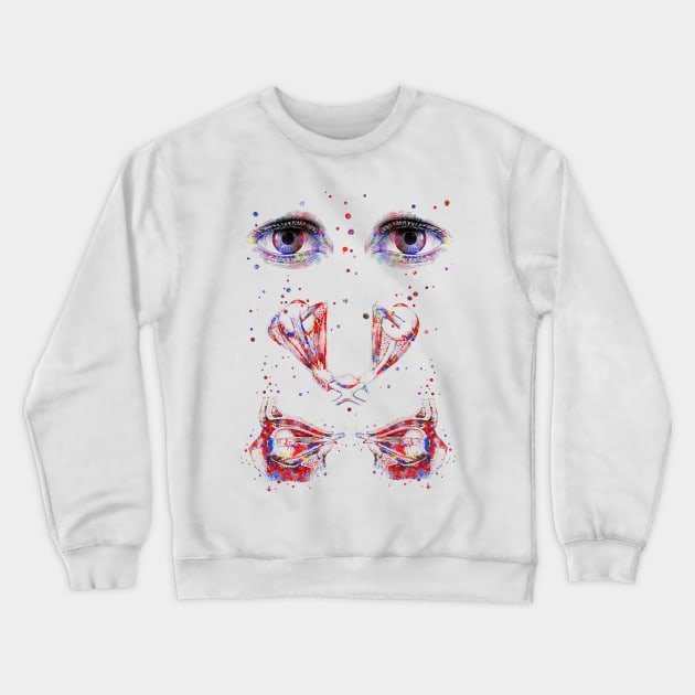 Human eye Crewneck Sweatshirt by RosaliArt